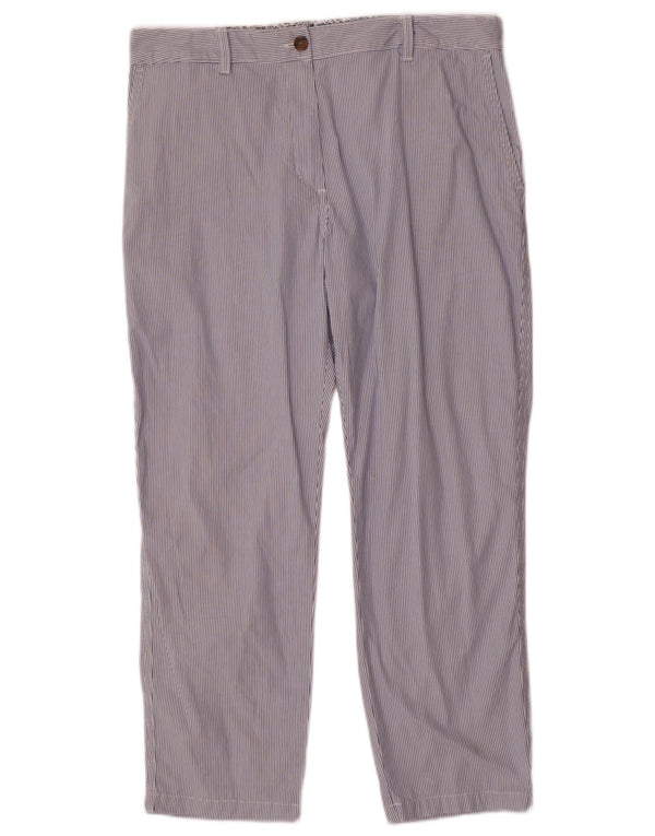 Marks & Spencer Γυναικείο παντελόνι Chino UK 14 Large W34 L26 Blue Pinstripe
