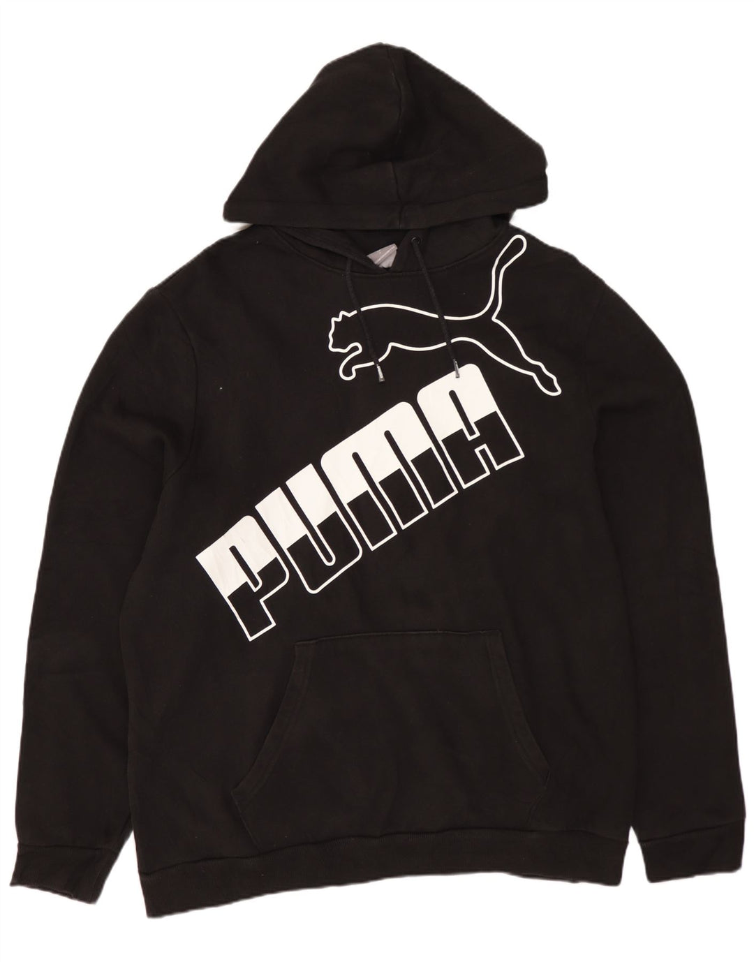 Ανδρικό γραφικό κουκούλα PUMA, μαύρο μεγάλο
