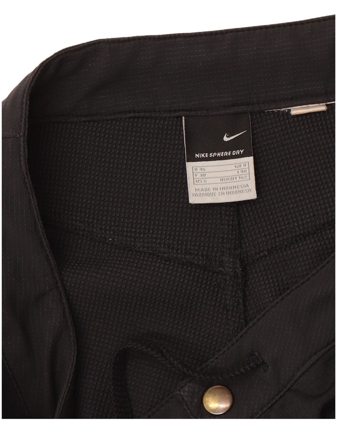 Nike γυναικείο ίσιο αδιάβροχο παντελόνι UK 8 Small W30 L30 Black Paisley