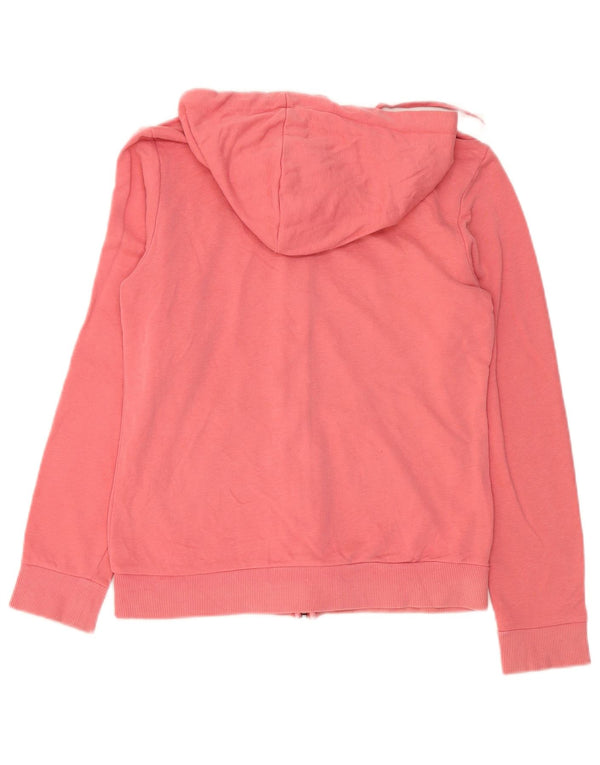 Adidas Womens Graphic Zip Hoodie Sweater UK 8 Small Pink