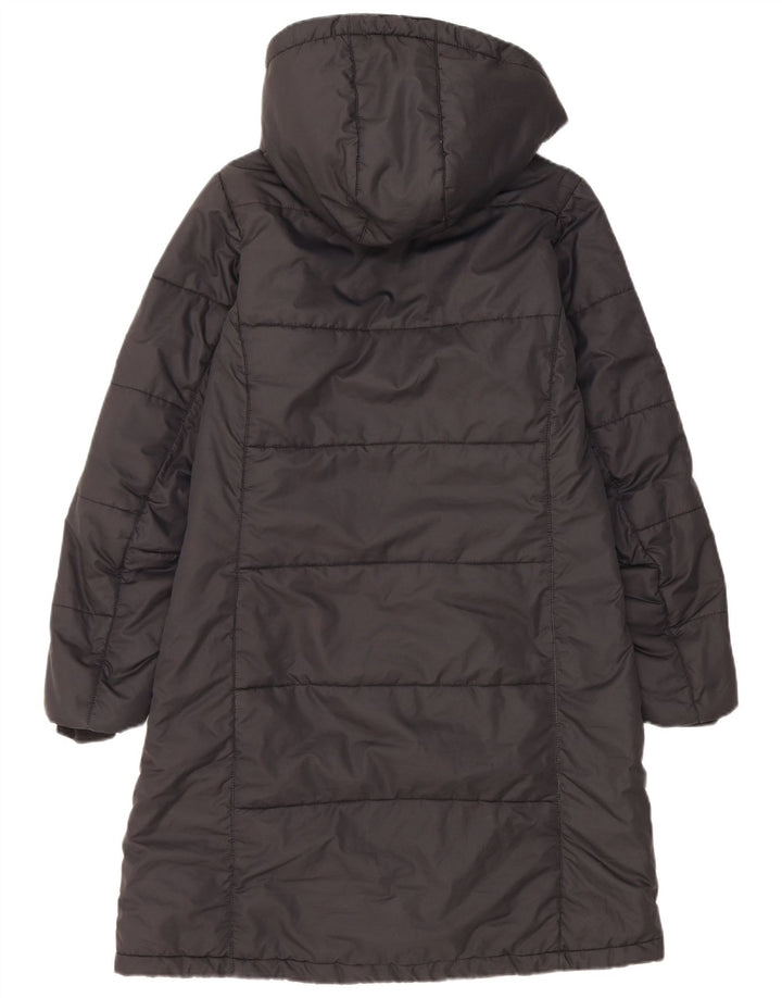 Jack Wolfskin Γυναικείο παλτό με κουκούλα UK 10 μικρό μαύρο πολυεστέρα
