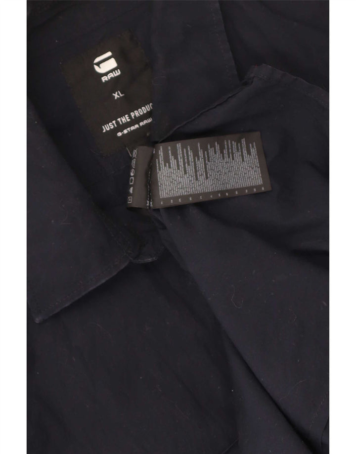 Ανδρικό πουκάμισο G-Star XL Navy Blue Cotton