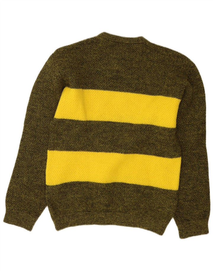 Ανδρικό πουλόβερ Gomena Graphic Crew Jumper με μεσαίο πράσινο χρώμα