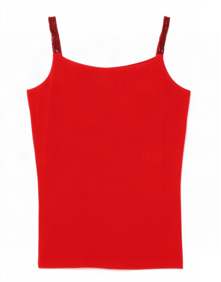 Luisa Spagnoli Γυναικεία Cami Top IT 44 Medium Red Acetate