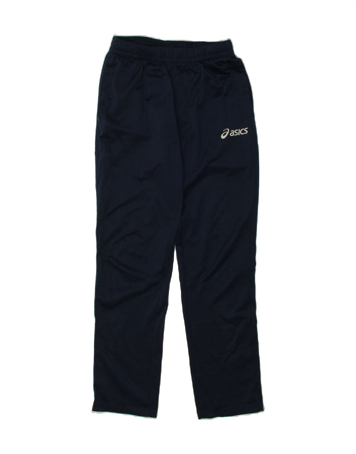 ASICS Boys Tracksuit Trousers 11-12 Years  Navy Blue Vintage Asics and Second-Hand Asics from Messina Hembry 