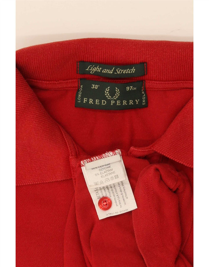 Fred Perry Ανδρικό πουκάμισο Polo Μικρό κόκκινο ριγέ βαμβακερό