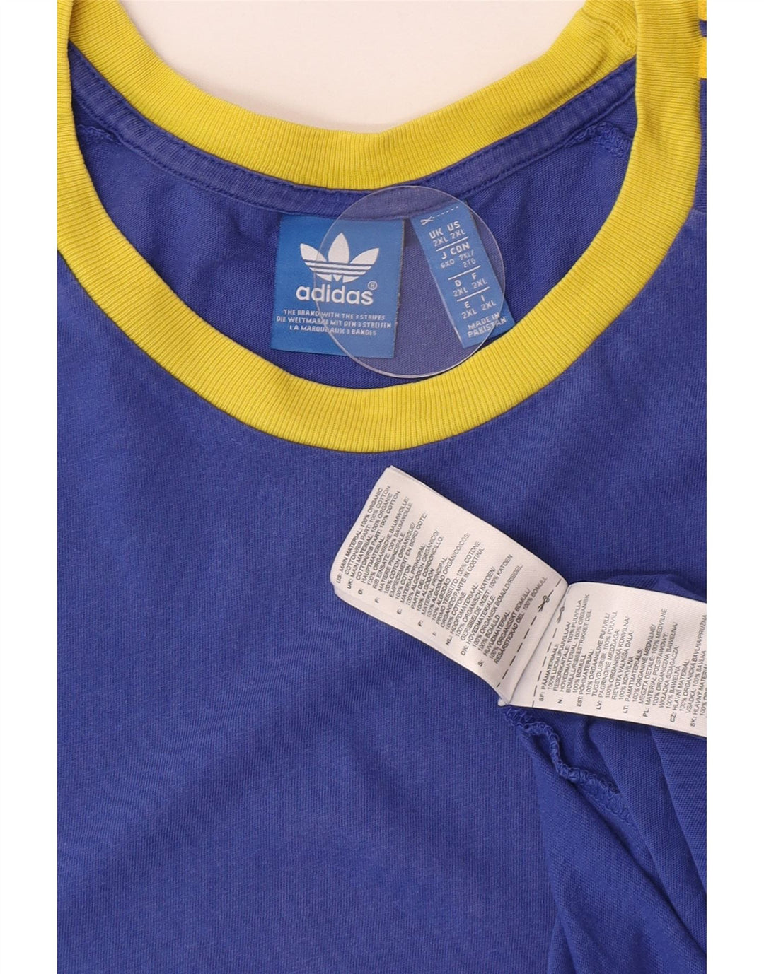 Ανδρικό T-Shirt Adidas Top 2XL Μπλε βαμβακερό