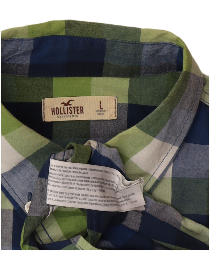 Ανδρικό πουκάμισο Hollister μεγάλο πολύχρωμο βαμβακερό καρό