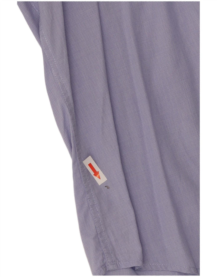 Ανδρικό πουκάμισο Dack's Slim Fit Medium Blue Houndstooth