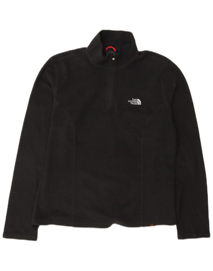 The North Face γυναικείο φερμουάρ με λαιμόκοψη Fleece Jumper UK 14 Μεσαίο μαύρο πολυεστέρα