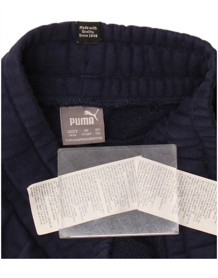 Παντελόνι αθλητικής φόρμας PUMA Boys Joggers 11-12 ετών Navy Blue Cotton