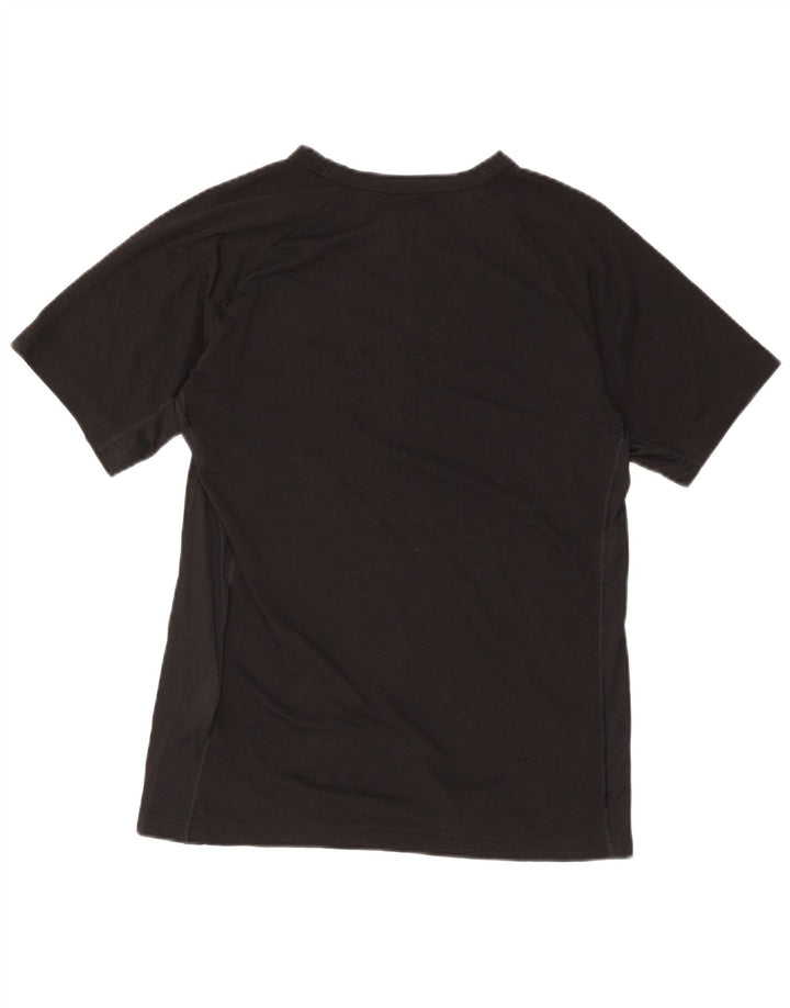Champion Γυναικείο γραφικό T-Shirt Top UK 16 Large Black Polyester