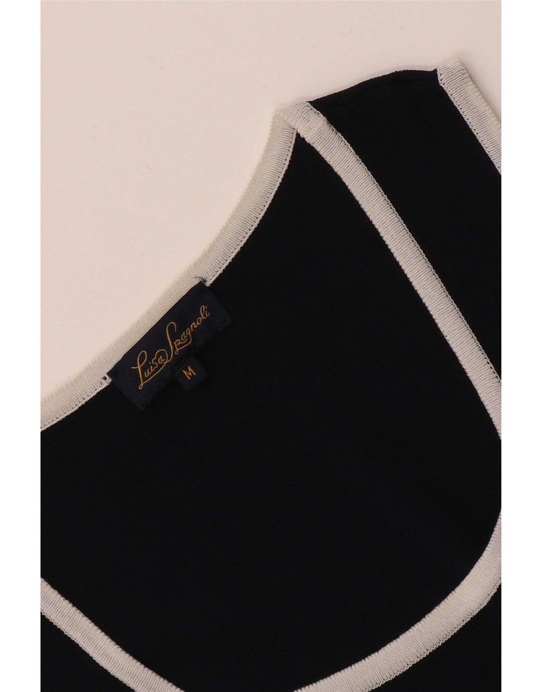 Luisa Spagnoli Γυναικείο Αμάνικο φόρεμα Shift UK 12 Medium Navy Blue