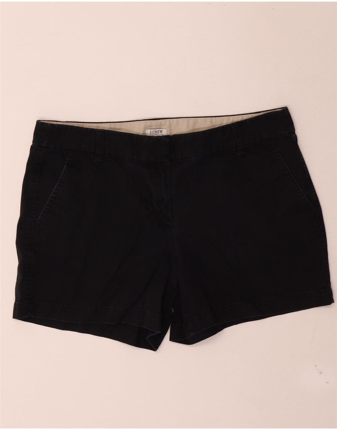J. Crew Γυναικείο σορτς Chino US 10 Large W34 Μαύρο βαμβακερό