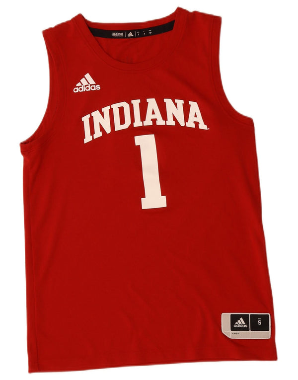 ADIDAS Ανδρικό γιλέκο γραφικών Indiana Top Μικρό κόκκινο πολυεστέρα