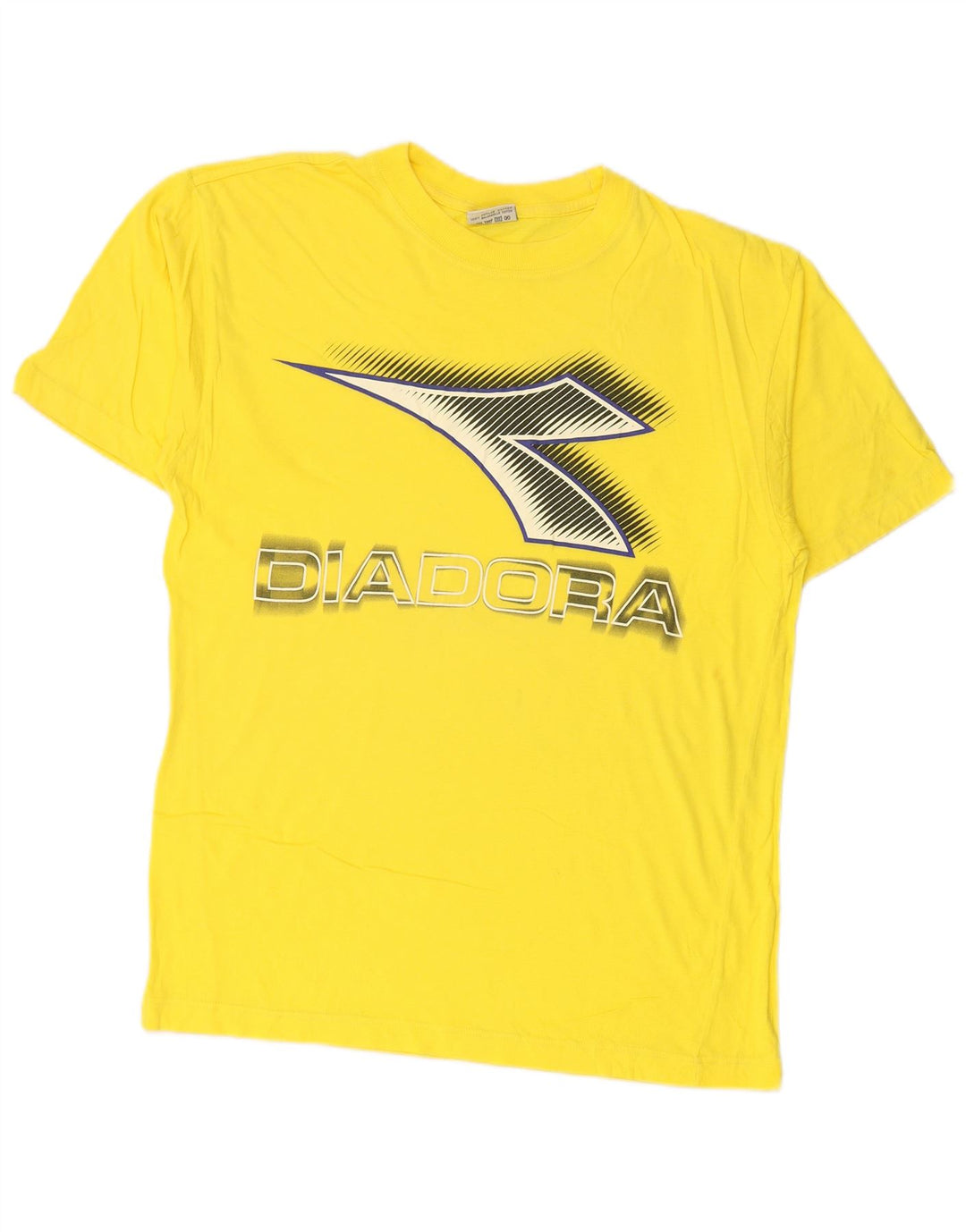 Ανδρικό T-Shirt γραφικό DIADORA Τοπ μεσαίο κίτρινο βαμβακερό