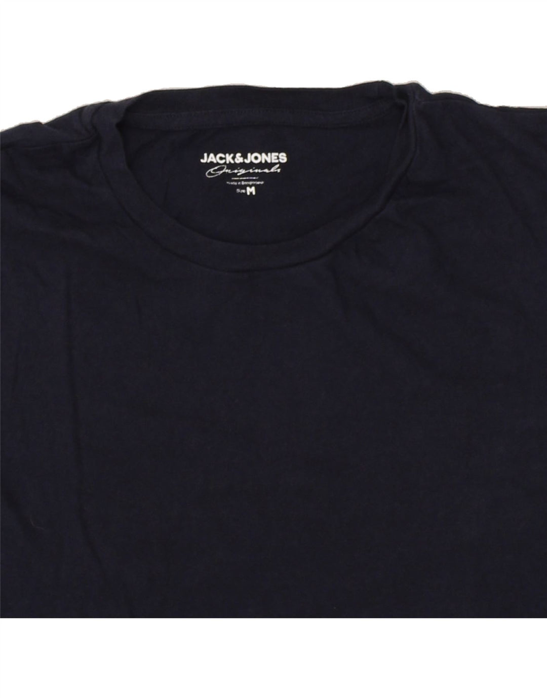 JACK & JONES Mens Graphic T-Shirt Top Medium Navy Blue Cotton Vintage Jack & Jones and Second-Hand Jack & Jones from Messina Hembry 