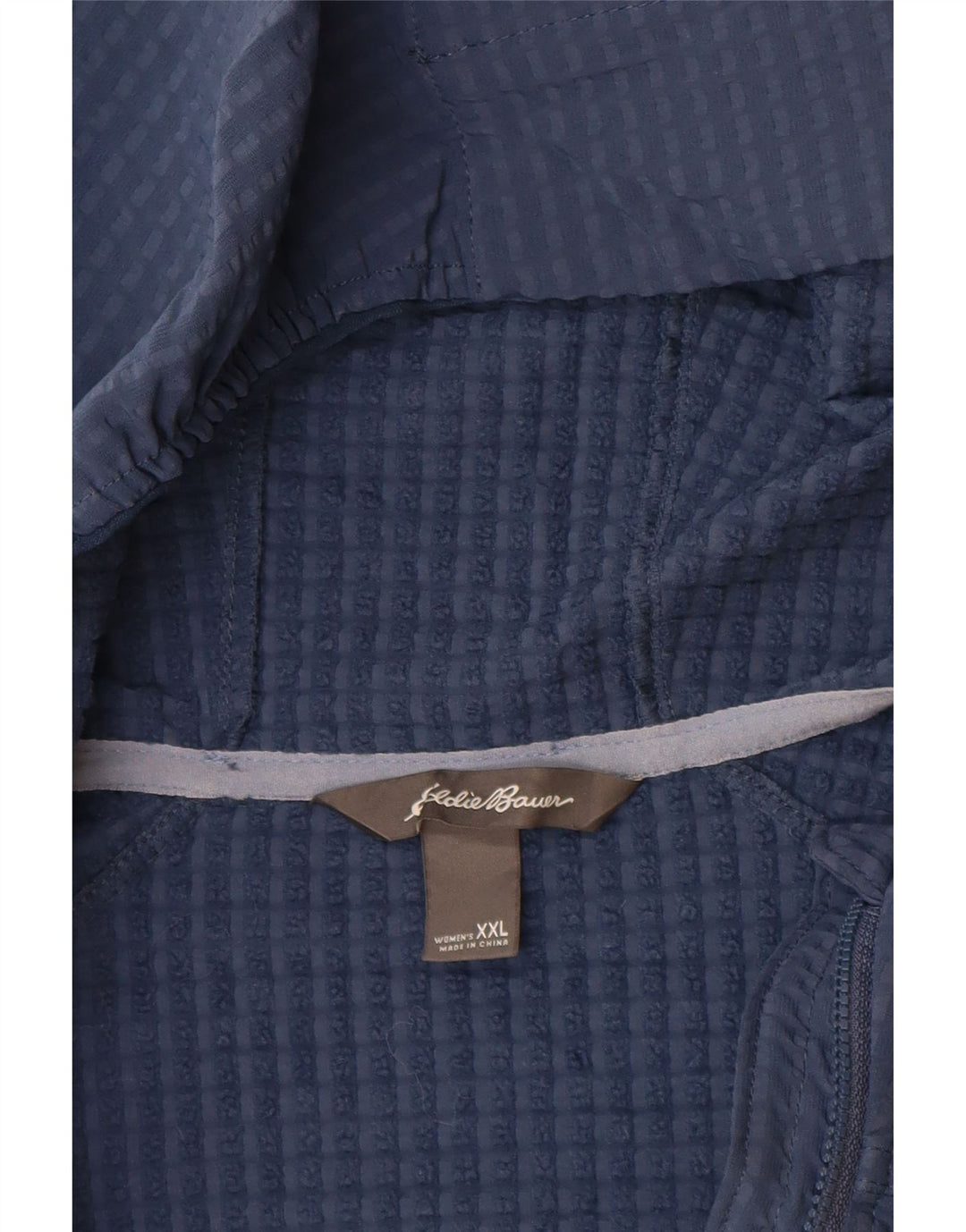 Γυναικείο μπουφάν με κουκούλα Eddie Bauer UK 20 2XL Μπλε Πολυεστέρας