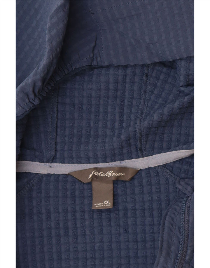 Γυναικείο μπουφάν με κουκούλα Eddie Bauer UK 20 2XL Μπλε Πολυεστέρας