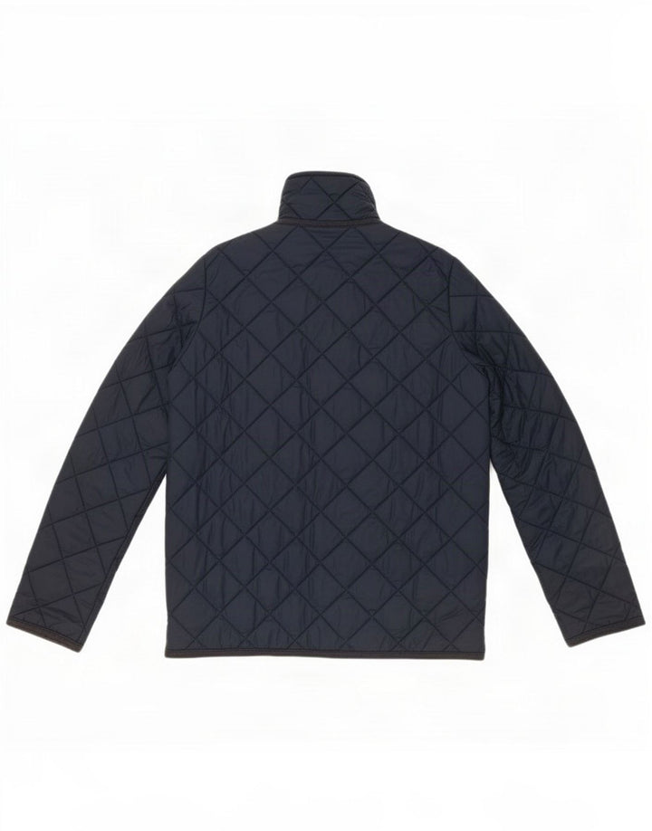 Benetton Boys Quilted Jacket 5-6 Years Navy Blue