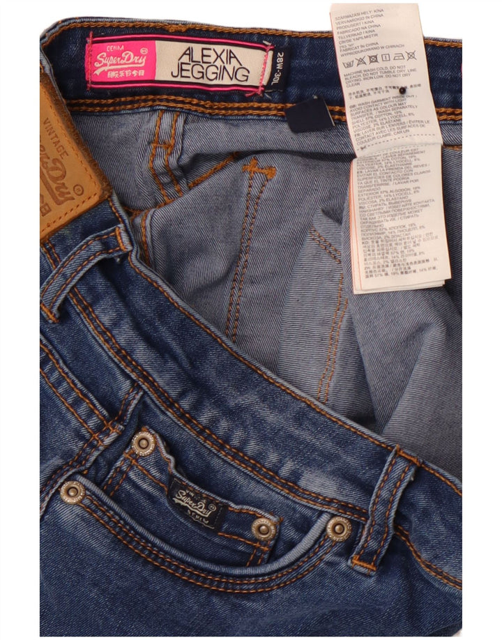 SUPERDRY Γυναικεία Alexia Jegging Skinny Jeans W28 L28 Blue Cotton