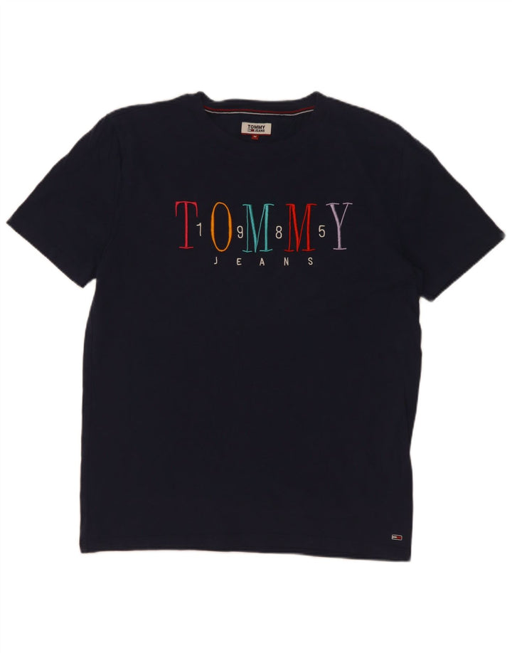 Ανδρικό γραφικό T-Shirt Tommy Hilfiger Top Medium Navy Blue