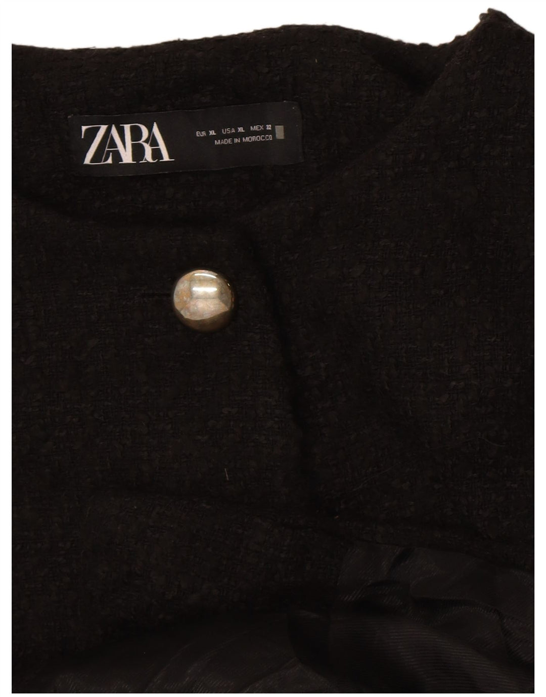 Zara Γυναικείο σακάκι blazer 4 κουμπιών UK 18 XL μαύρο
