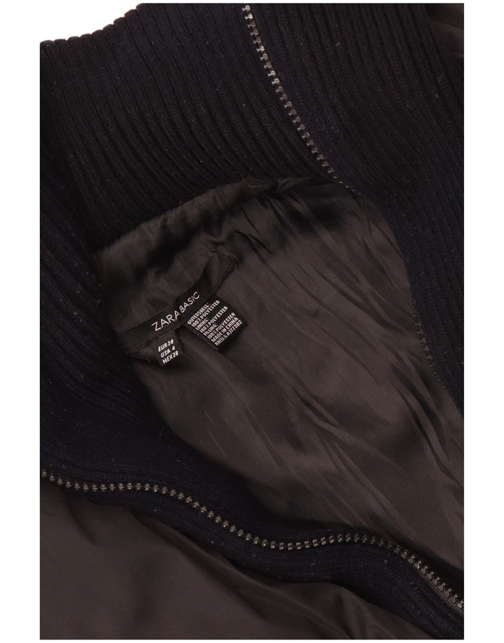 Zara Γυναικείο μπουφάν με επένδυση EU 38 Small Black Polyester