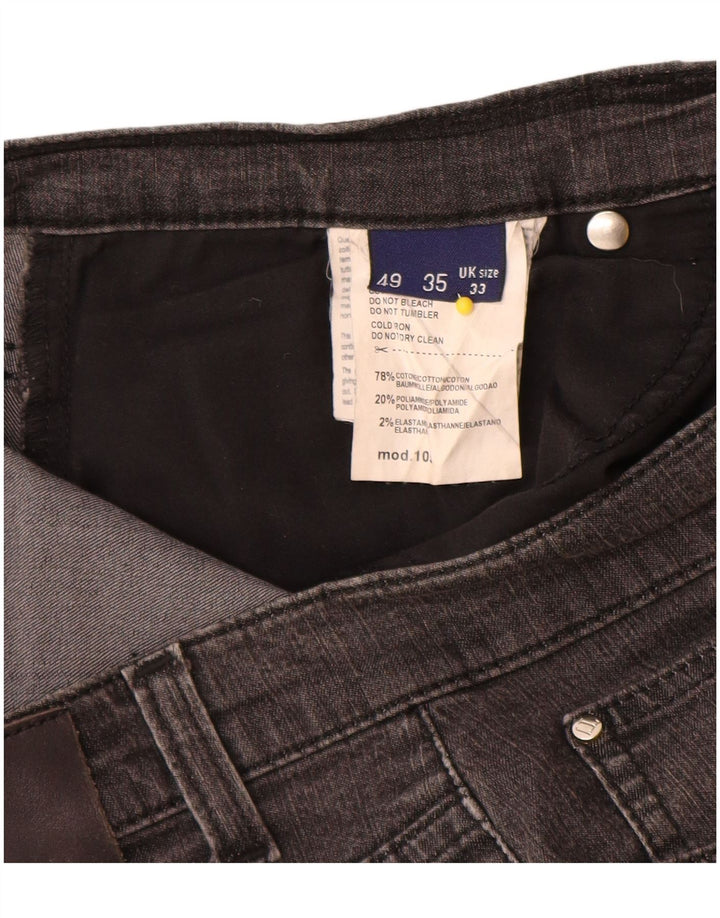 Γυναικείο τζιν Trussardi ίσιο W33 L31 Γκρι βαμβακερό