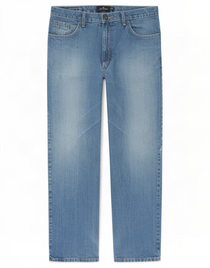 Marks & Spencer Ανδρικό Τζιν Μπλε Harbor Straight W34 L31 Βαμβακερό