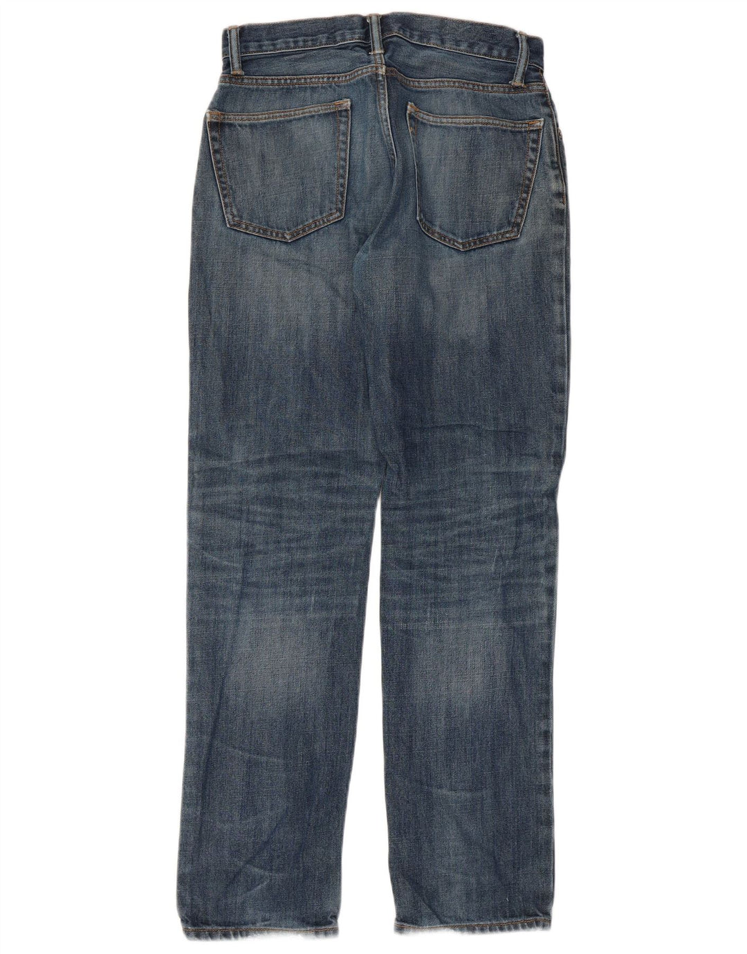 Gap Womens Distressed Straight Jeans W28 L32 Μπλε βαμβακερό