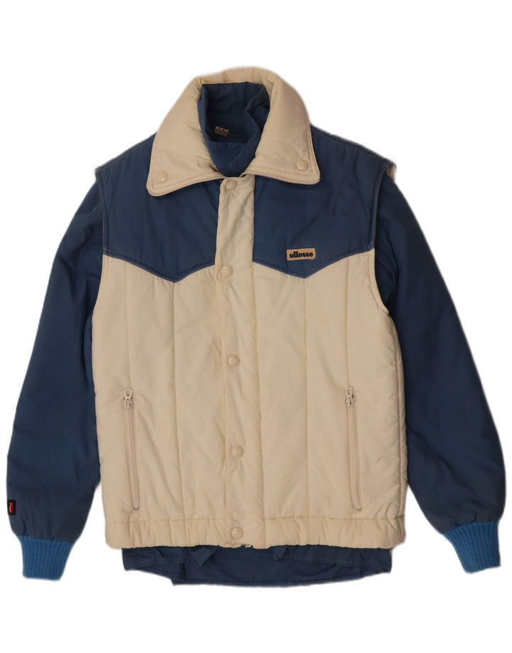 Γυναικείο Μπουφάν Ellesse Windbreaker IT 44 Medium Blue Colourblock Βαμβακερό