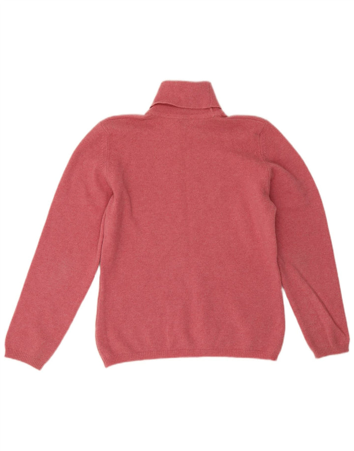 Γυναικείο πουλόβερ με ρολό λαιμόκοψη Lyle & Scott UK 14 Medium Pink
