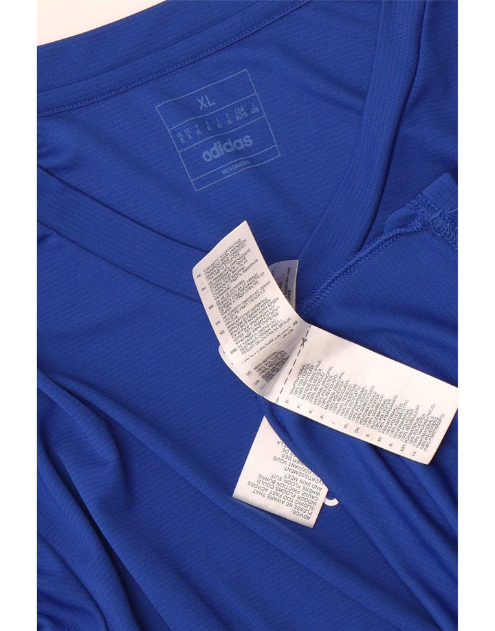 Adidas Ανδρικό τοπ Aeroready μακρυμάνικο XL μπλε πολυεστέρας
