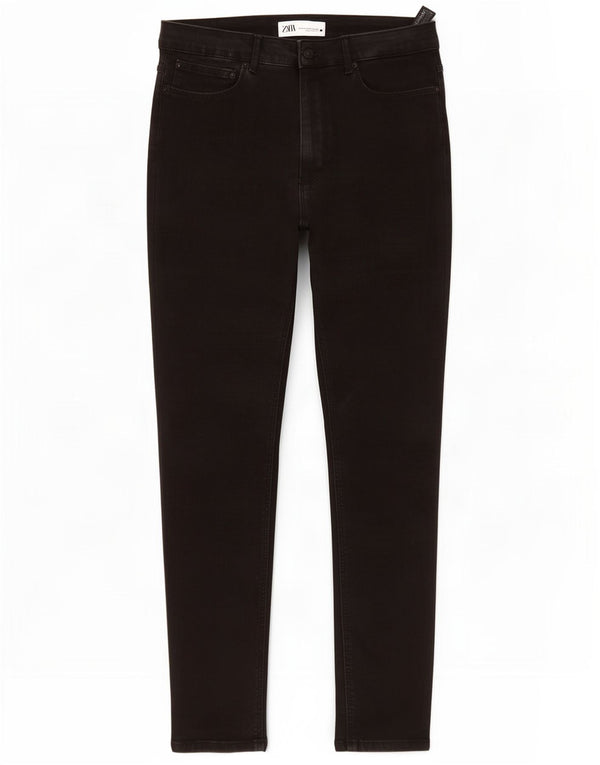 Zara Γυναικείο Skinny Jeans EU 42 Large W32 L27 Μαύρο βαμβακερό