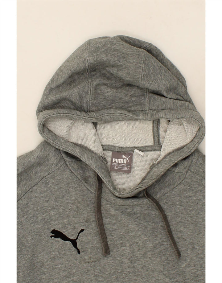 PUMA Mens Hoodie Jumper Large Grey Cotton Vintage Puma and Second-Hand Puma from Messina Hembry 