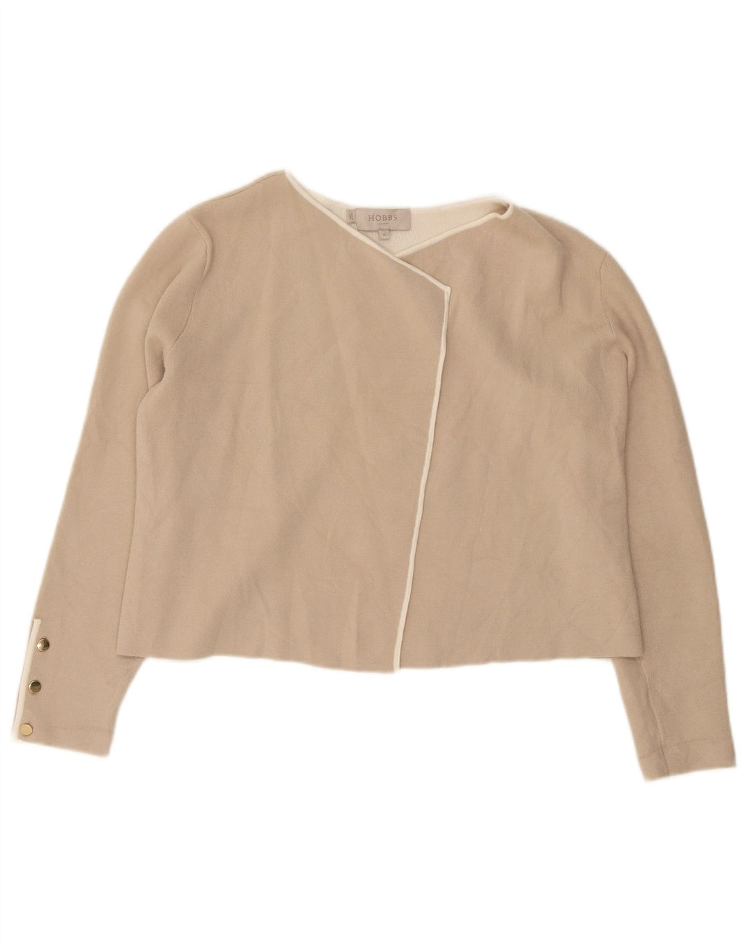 Γυναικείο ανοιχτό πουλόβερ ζακέτα Hobbs UK 14 Medium Beige Viscose
