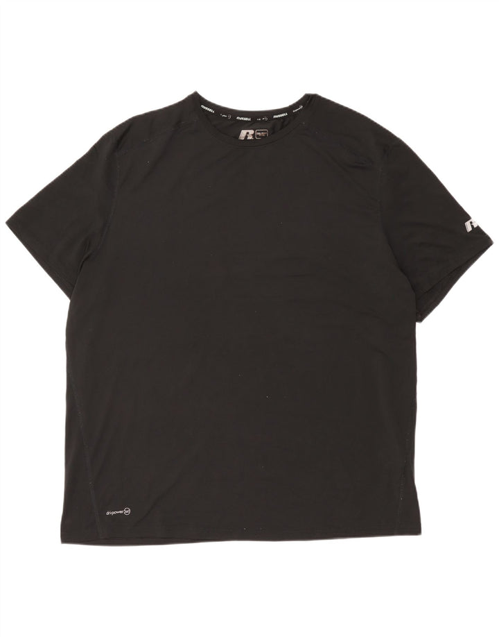Russell Athletic Ανδρικό T-Shirt Dri-Power Top 2XL μαύρο πολυεστέρα