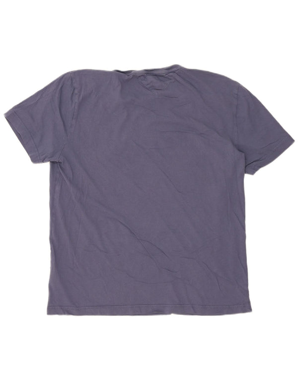 Ανδρικό γραφικό T-shirt Tommy Hilfiger Top 2XL Navy Blue Colorblock Βαμβακερό