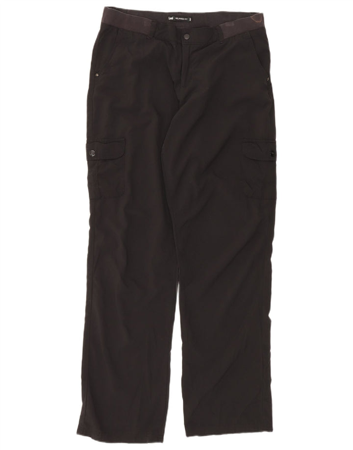 Lee Γυναικείο Παντελόνι Cargo με Χαλαρή Εφαρμογή US 8 Medium W32 L32 μαύρο πολυεστέρα