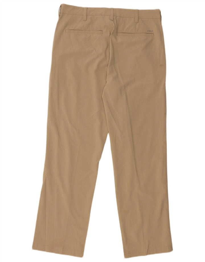 Izod Γυναικείο ίσιο παντελόνι Chino W32 L30 Beige Polyester