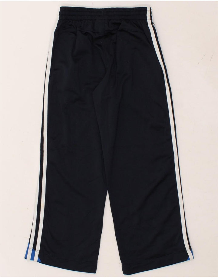 ADIDAS Boys Tracksuit Trousers 9-10 Years  Navy Blue Polyester Vintage Adidas and Second-Hand Adidas from Messina Hembry 