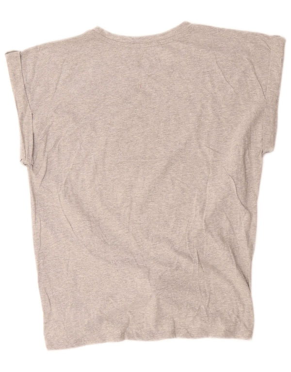 Hard Rock Cafe Γυναικείο T-Shirt γραφικό Rome Top UK 18 XL Γκρι βαμβακερό