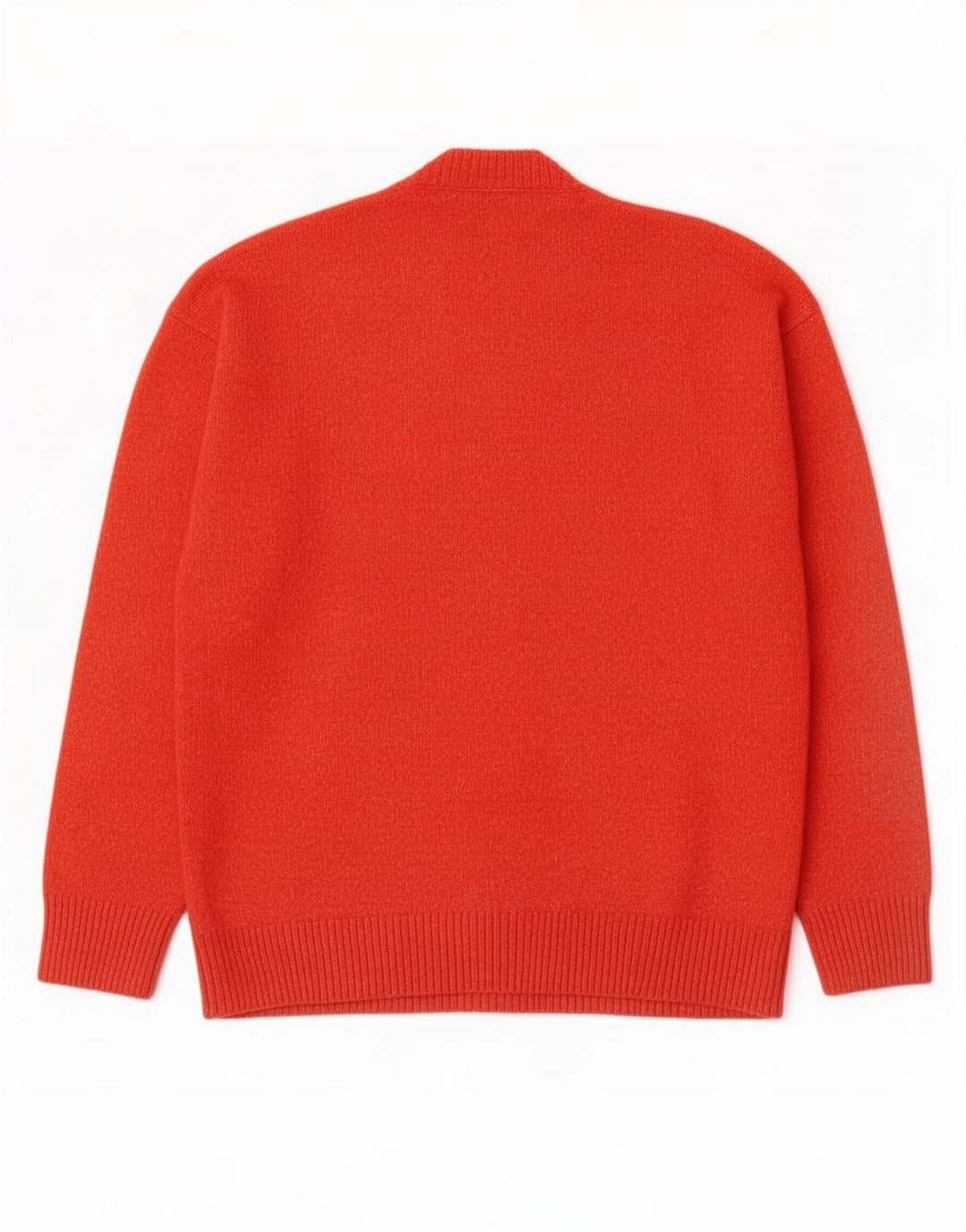 Ανδρικό πουλόβερ Zara Crew Neck Jumper Μεσαίο Πορτοκαλί