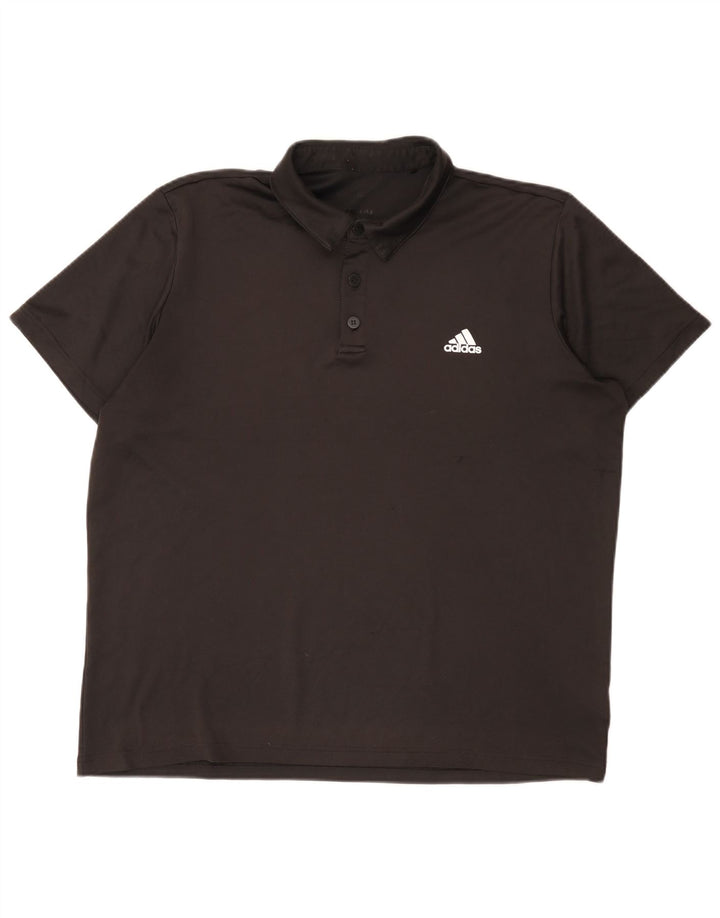 Ανδρικό πουκάμισο Adidas Climalite Polo XL Μαύρο πολυεστέρα