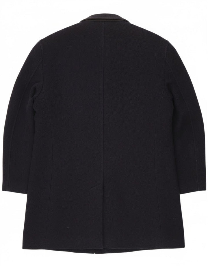 Ανδρικό πανωφόρι Fay UK 40 Large Navy Blue Virgin Wool