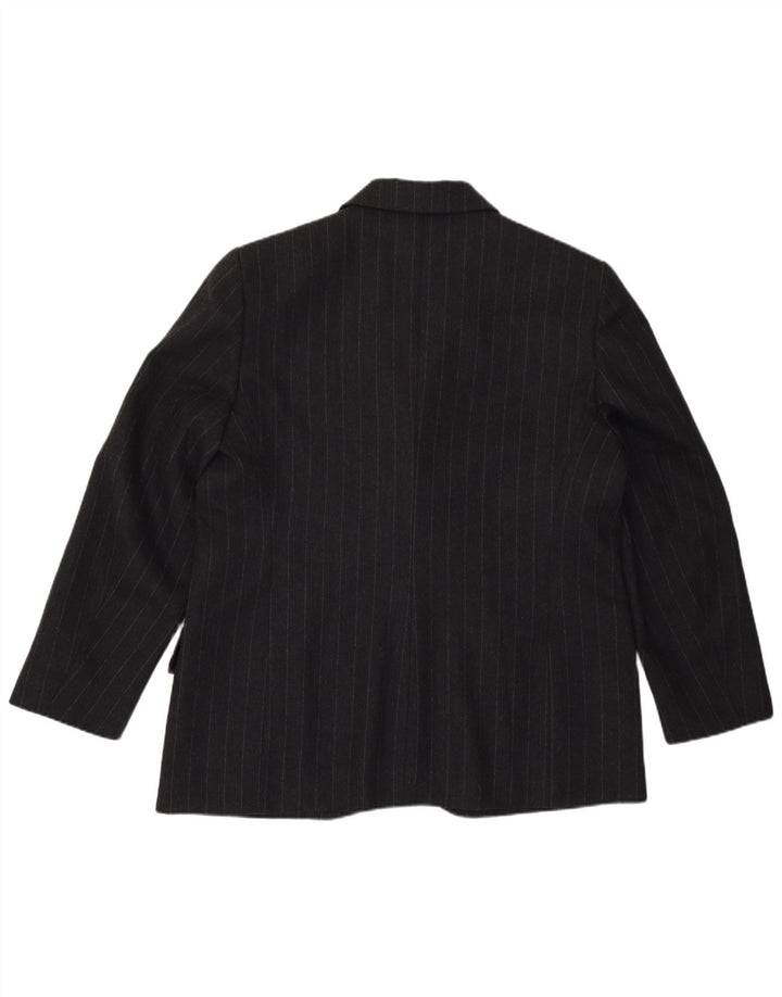 Gianfranco Ferre Γυναικείο σακάκι 1 κουμπιού blazer UK 18 XL Grey Pinstripe