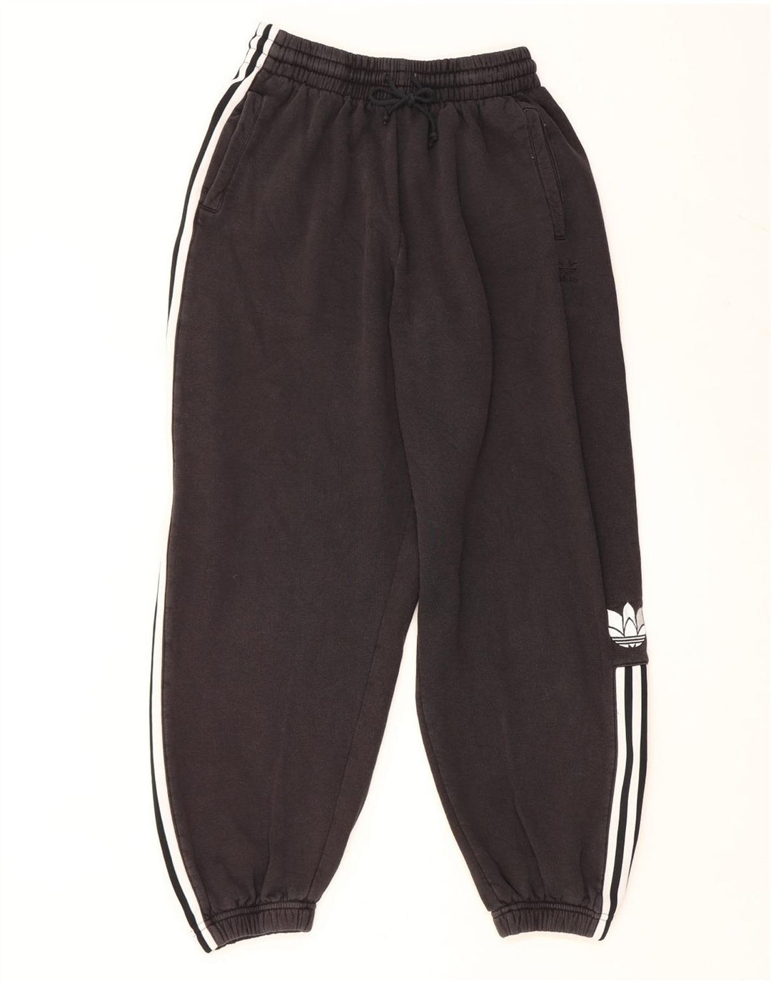 Γυναικεία αθλητική φόρμα ADIDAS Παντελόνι Joggers UK 14 Medium Black Cotton