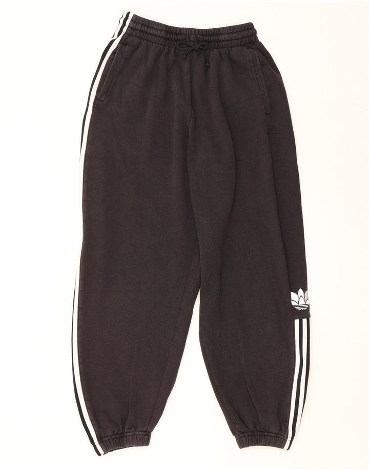 Γυναικεία αθλητική φόρμα ADIDAS Παντελόνι Joggers UK 14 Medium Black Cotton