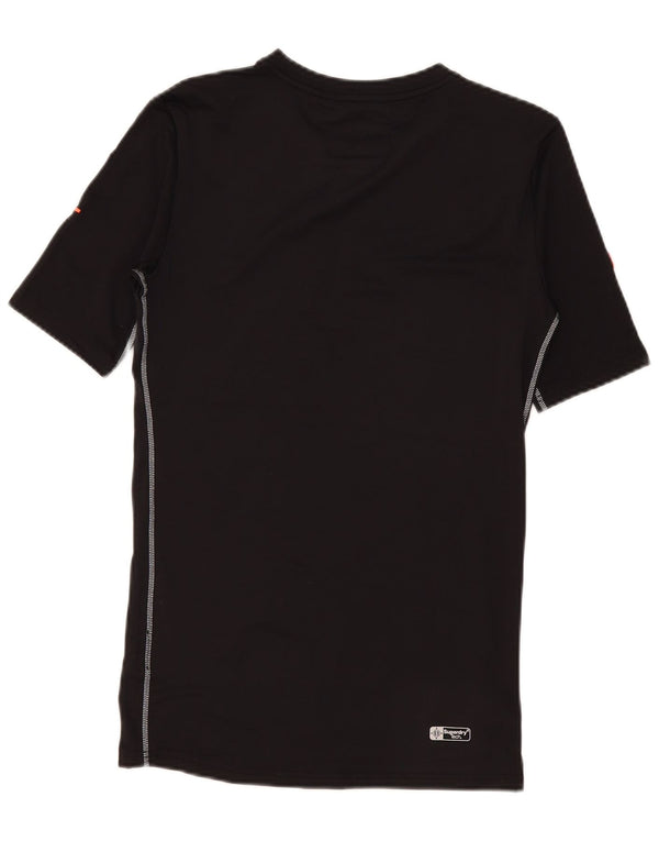 Ανδρικό γραφικό μπλουζάκι Superdry Sports Fit Top Small Black Polyester Sports